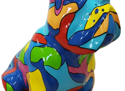 Design Figures Sculptures Modern Bulldog Sculpture Decorative Decoration Garden